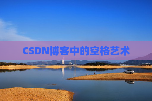 CSDN博客中的空格艺术